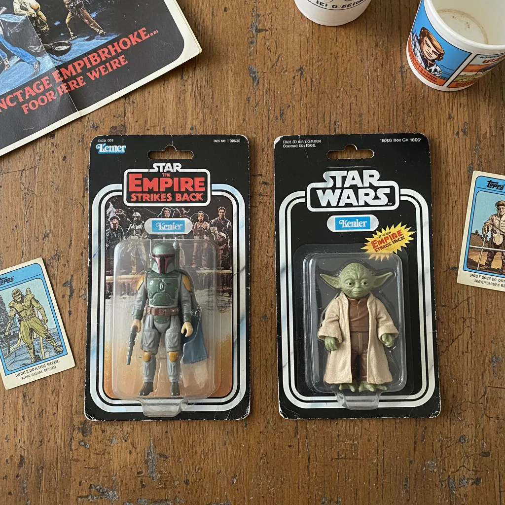 Boba Fett and Yoda Star Wars figures